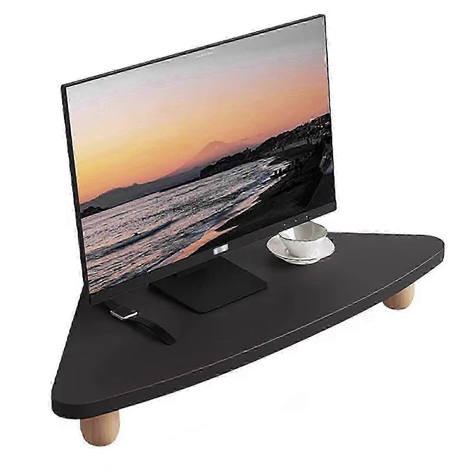 Corner Monitor Stand Desk Triangle Monitor Organizers Riser for Workspace, Office Computer Corner Stand 2025