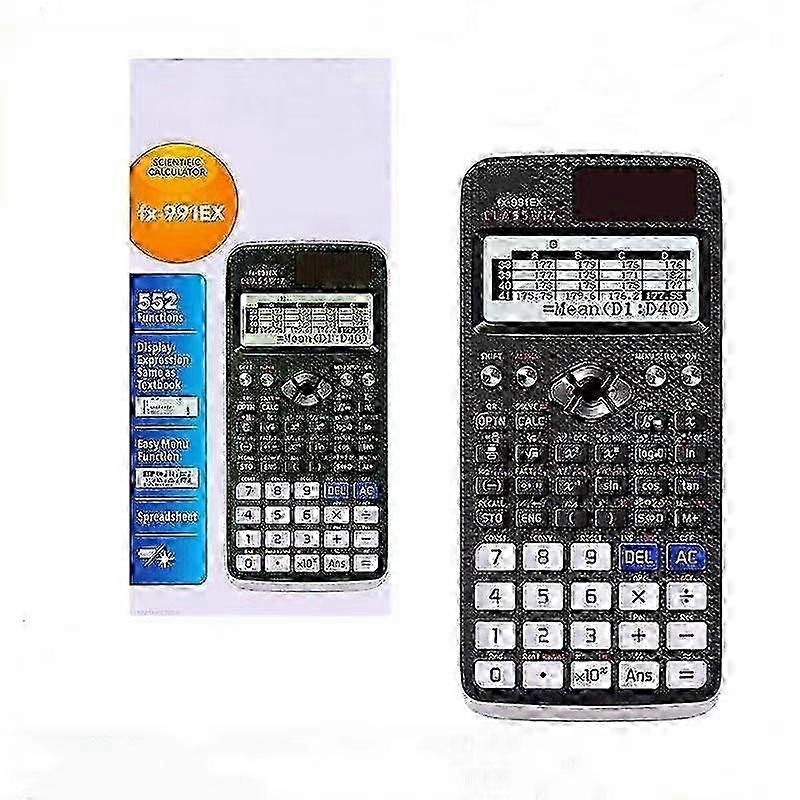 1PCS For FX-991EX Scientific Calculator 552 function Spreadsheet Black