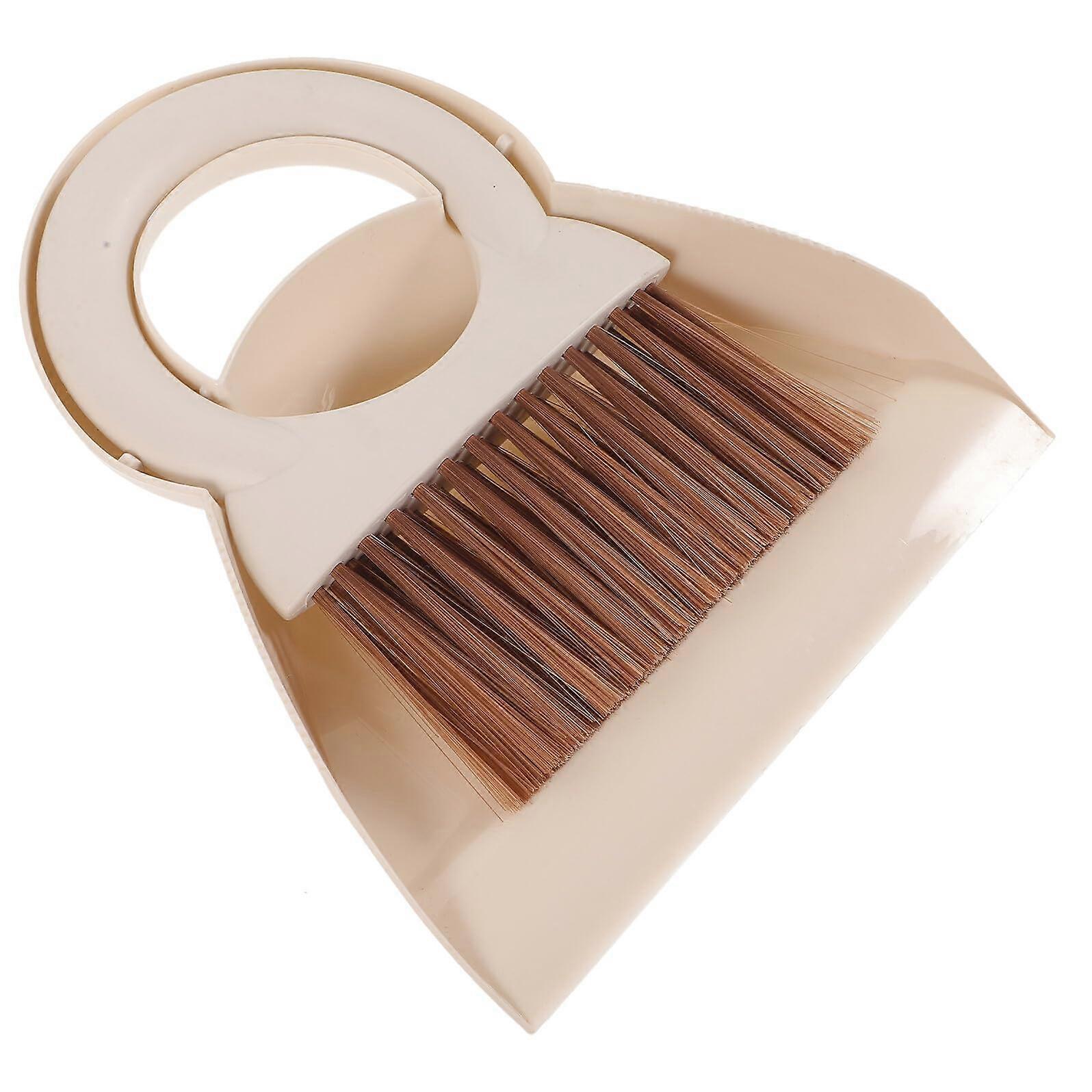 Mini Dustpan and Brush Set with Handle for Desktop Table Car Pet and Keyboard Cleaning