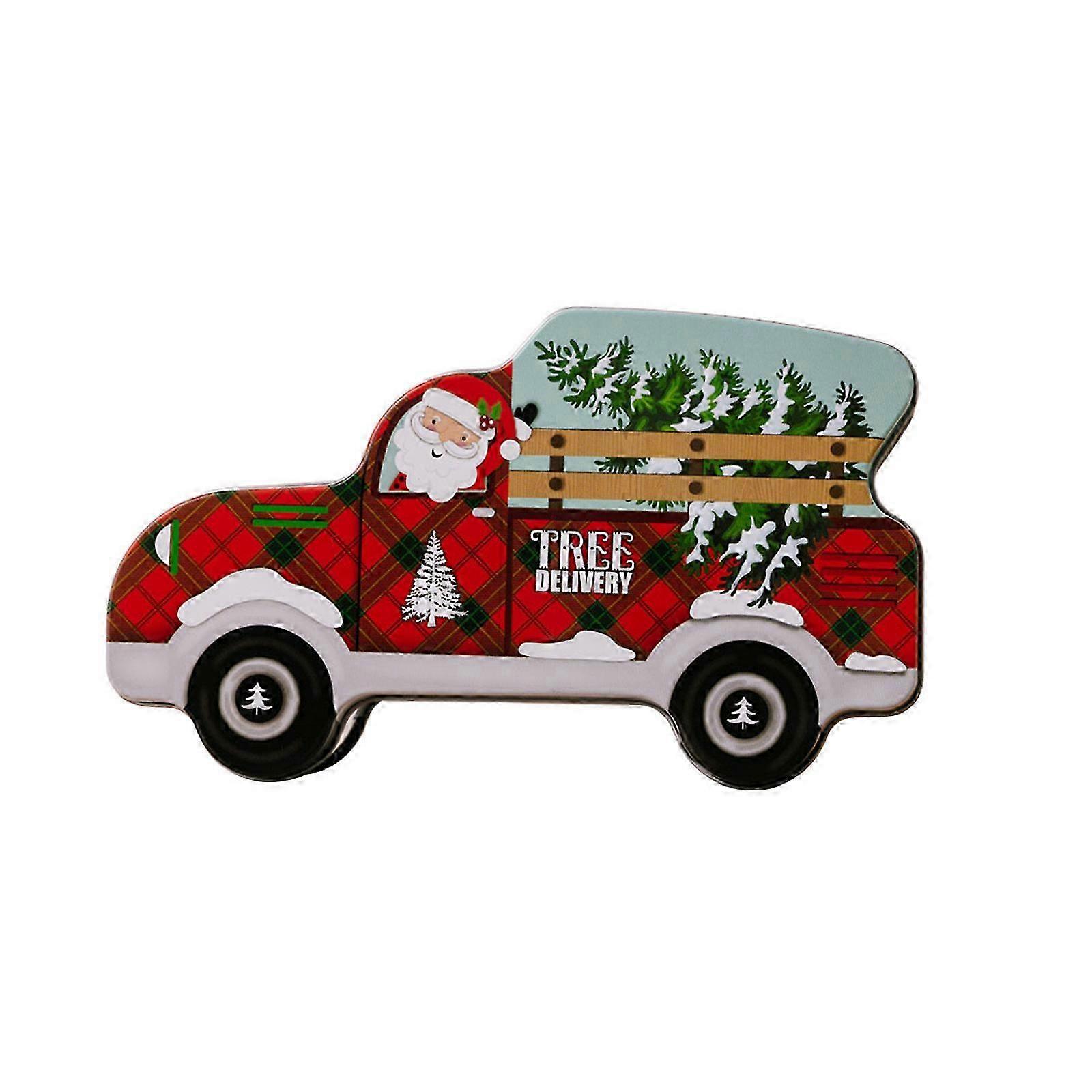 Porte-bonbons festif en forme de voiture pour les fêtes de Noël