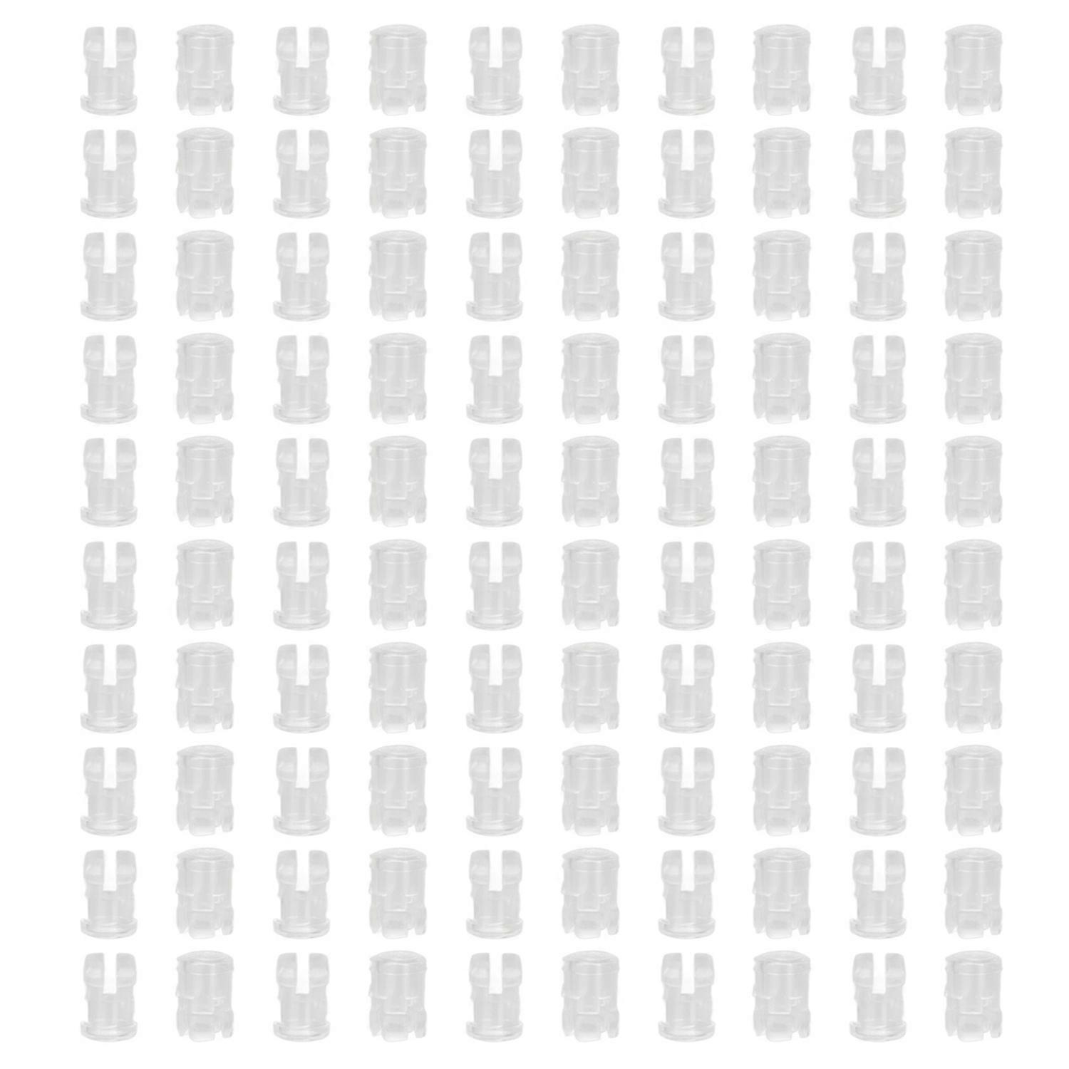100Pcs LED Light Emitting Diode Shade Transparent Cap Protective Cover Electronic Component 3mm