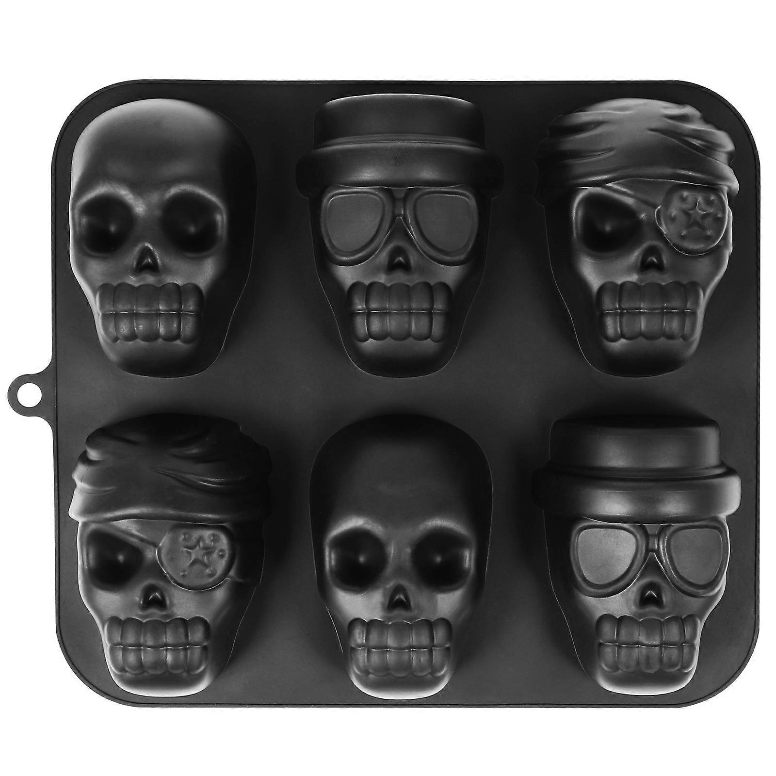 Skull Ice Cube Tray Silicone Mold for Kitchen Use with 1 Skull Mold