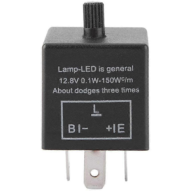 For CF14 JL-02 LED Flasher Relay Adjustable Electronic Turn Signal Blinker Fix Rapid Flash Error Universal 12V Plug and Play Waterproof