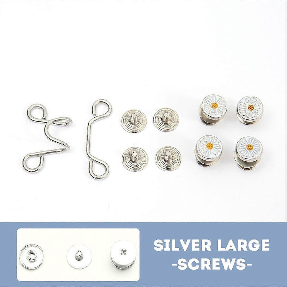 New DIY Jeans Button Buckle Removable Alloy Waist Buckle Invisible Snap Adjustable Button