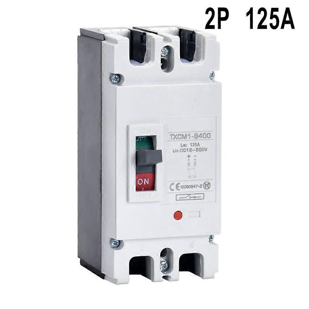 2P DC 600Vsolar power molded case circuit breaker MCCBoverload switch protector.