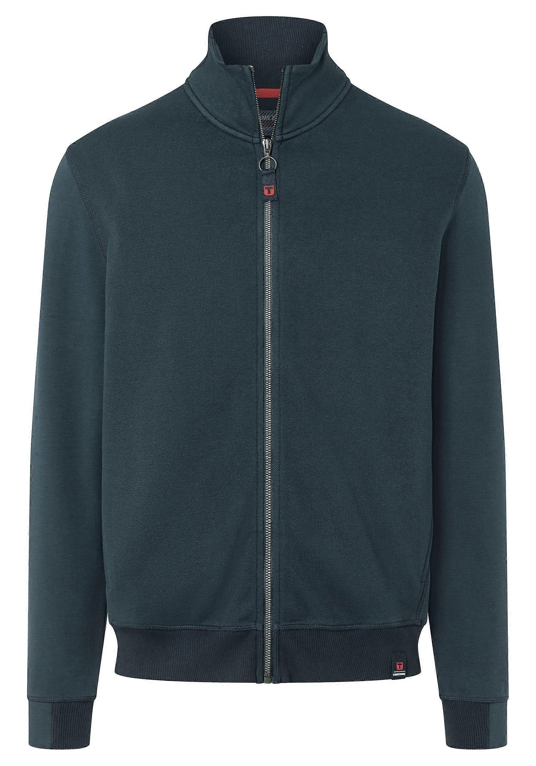 Timezone Men's Lightweight Sweat Jacket Indoor Tech Coat Regular Fit Transitional Jacket