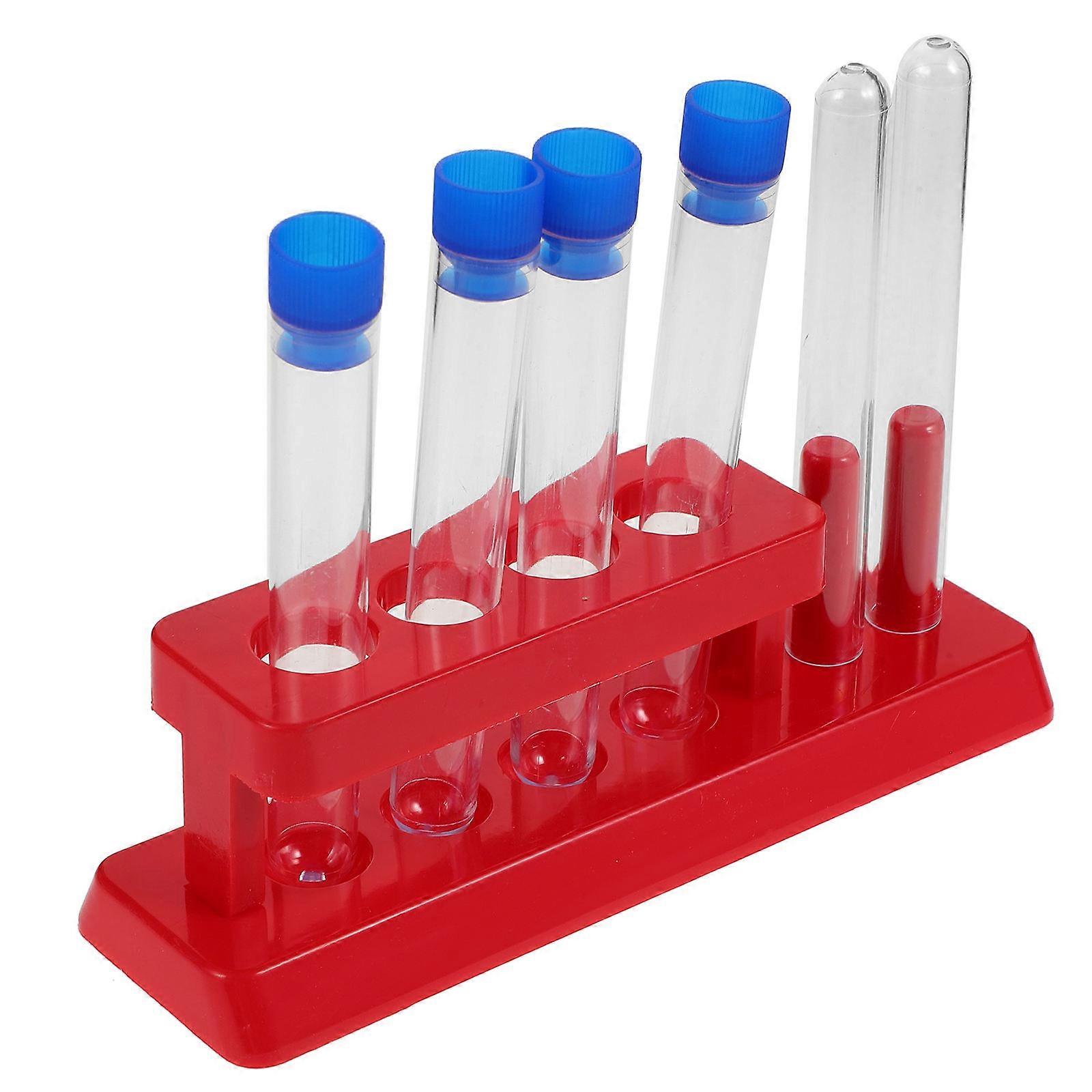 Test Tubes with Rack 1Set for Storage in Laboratory Scientific Experiments