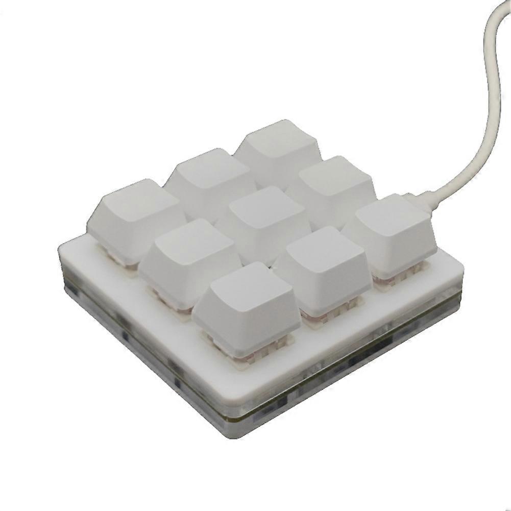 9-Key Mini Mechanical Keypad Select All Copy Paste Custom Shortcut Key One-Key Password Mechanical Osu Game