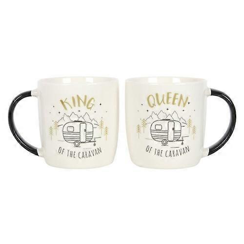 Something Different King And Queen Caravan Mug Set (Pack Of 2)