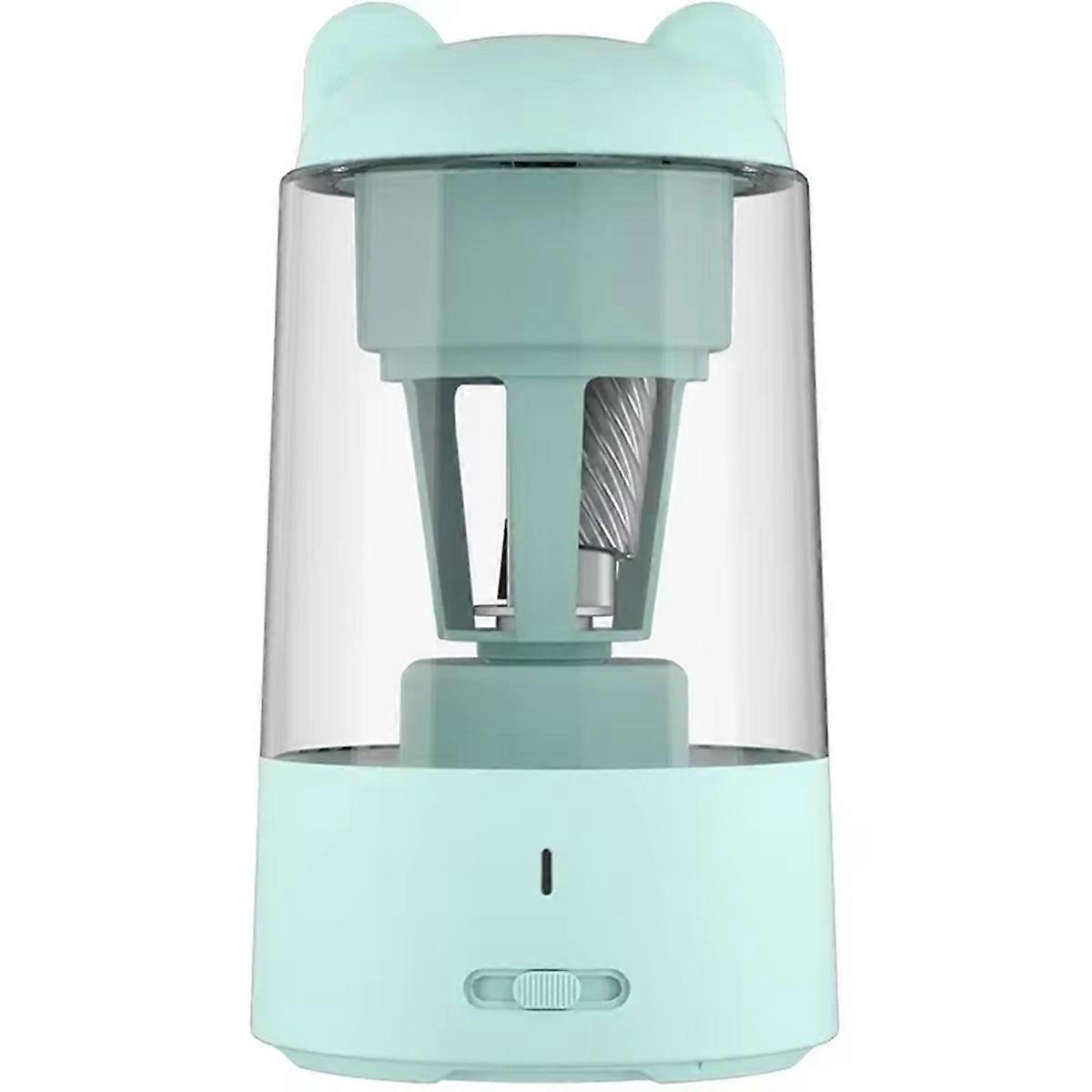 Automatic Electric Pencil Sharpener for Kids - Cartoon Design, Blue