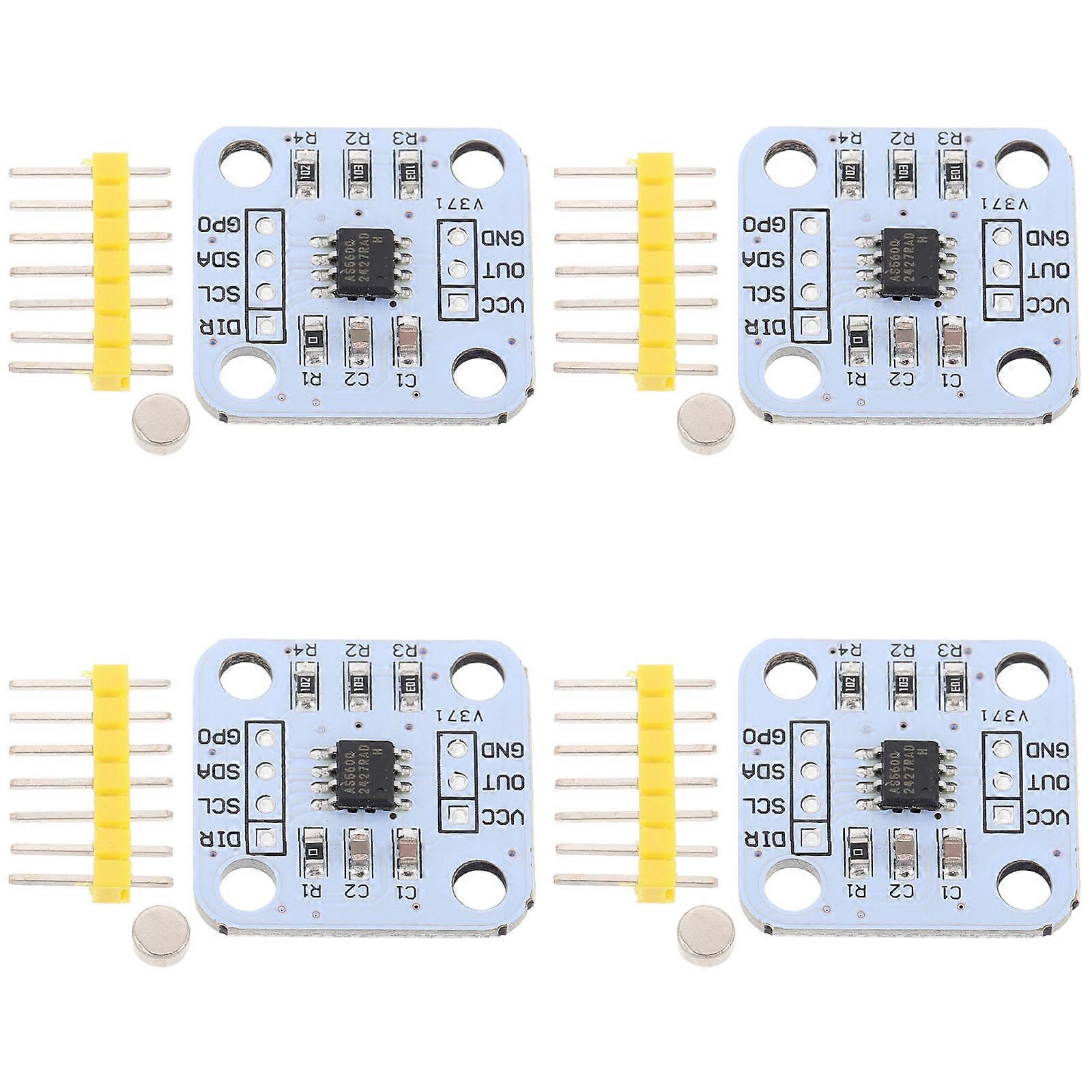 Magnetic Encoder 12Bit Angle Measurement Sensor Module for Accurate Angle Data 4Pcs