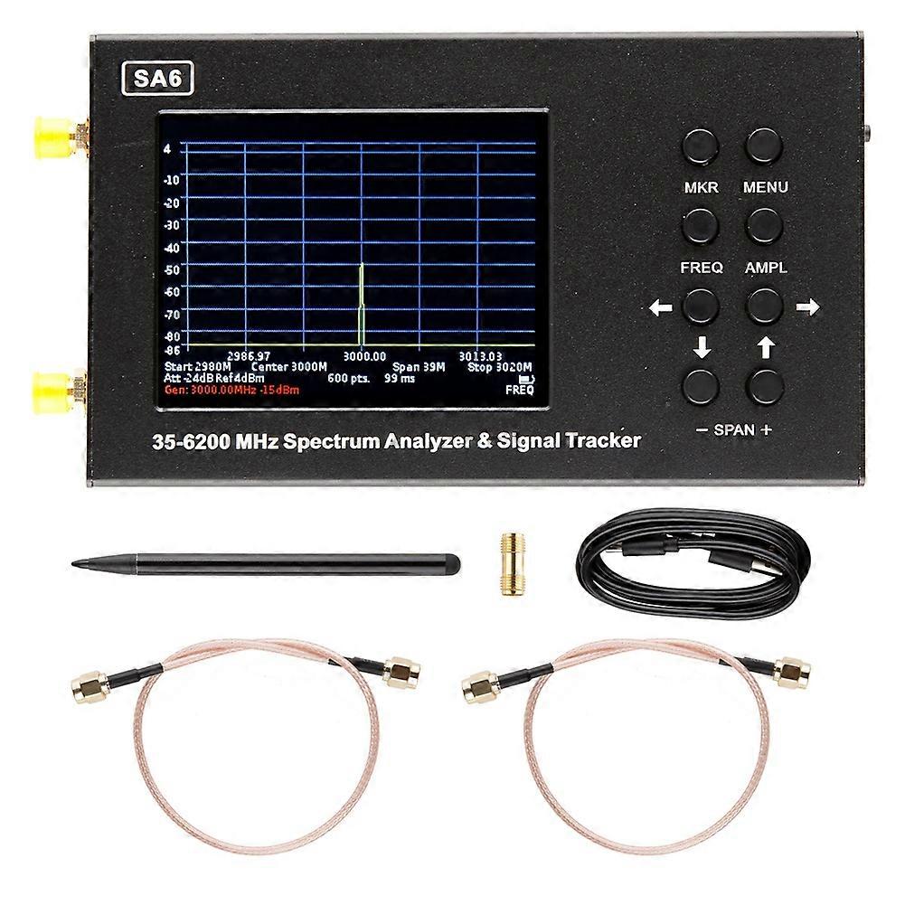 SA6 6GHz Spectrum Analyzer Portable 35-6200MHz Wireless Signal Generator Wi-Fi 2G 3G 4G LTE CDMA DCS GSM GPRS GLONASS