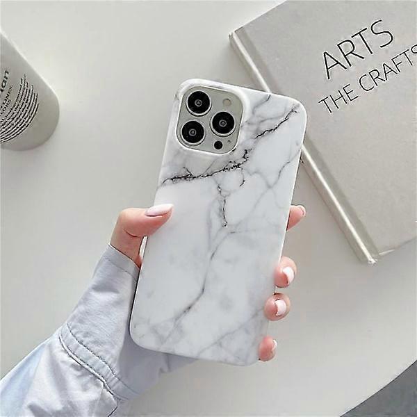 Compatible with iPhone 14 Pro Case Marble White
