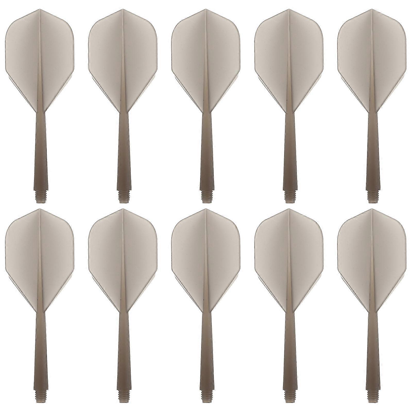 Black Dart Accessories for Soft Tip Shafts with Lightweight Plastic 10Pcs