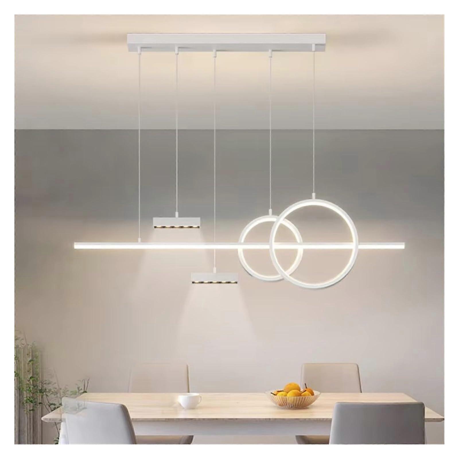 Modern LED Chandelier 120cm Linear Pendant Light for Dining Room with Sleek Energy Saving Design