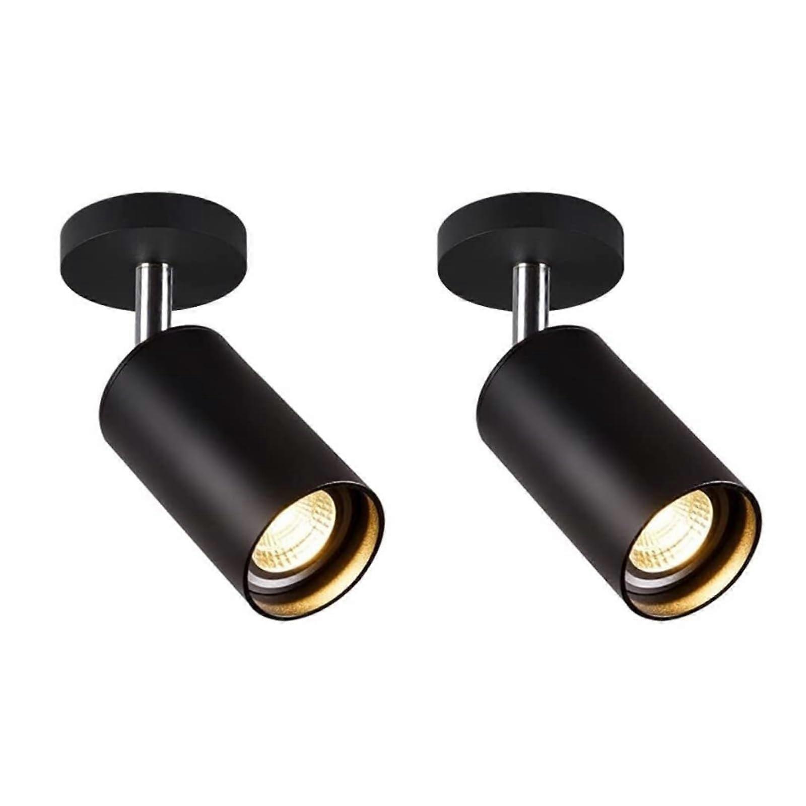 LED Ceiling Spotlight 12W 360° Rotation 180° Tilt Adjustable Surface Mounted Light Fixture White