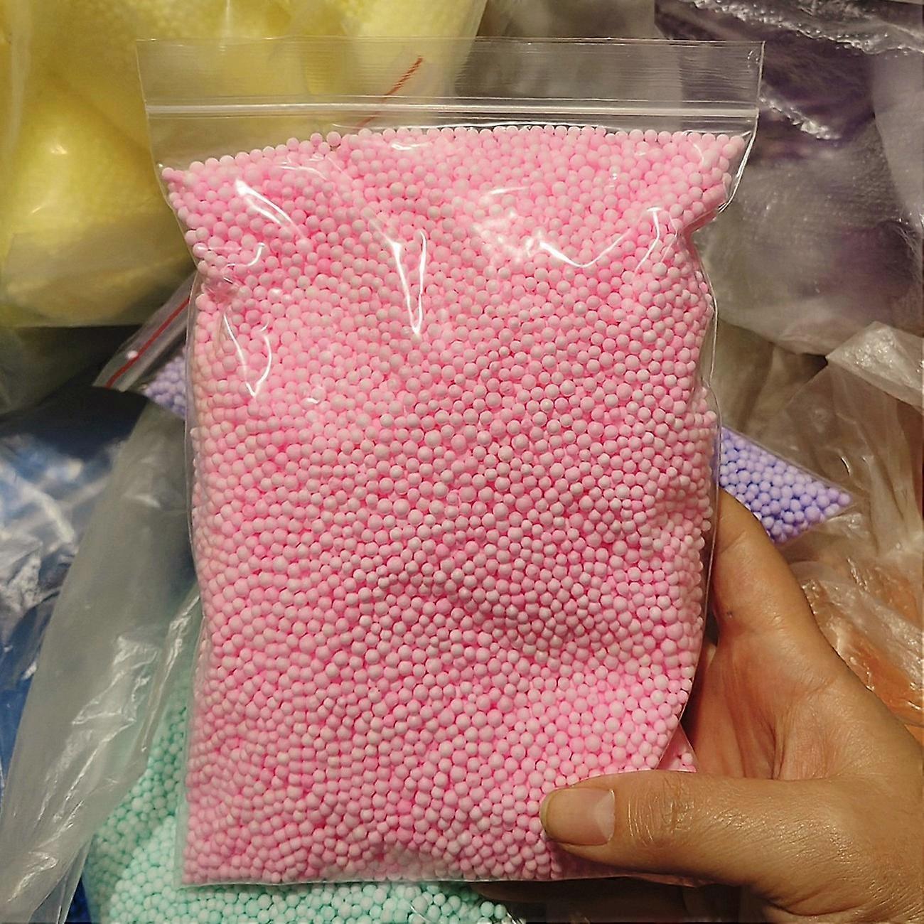 2-3.5/4-6/6-8mm DIY Pastel Foam Beads Soft Fluffy Slime Toy Decor Tiny Ball Polystyrene Styrofoam Mini for Art Craft