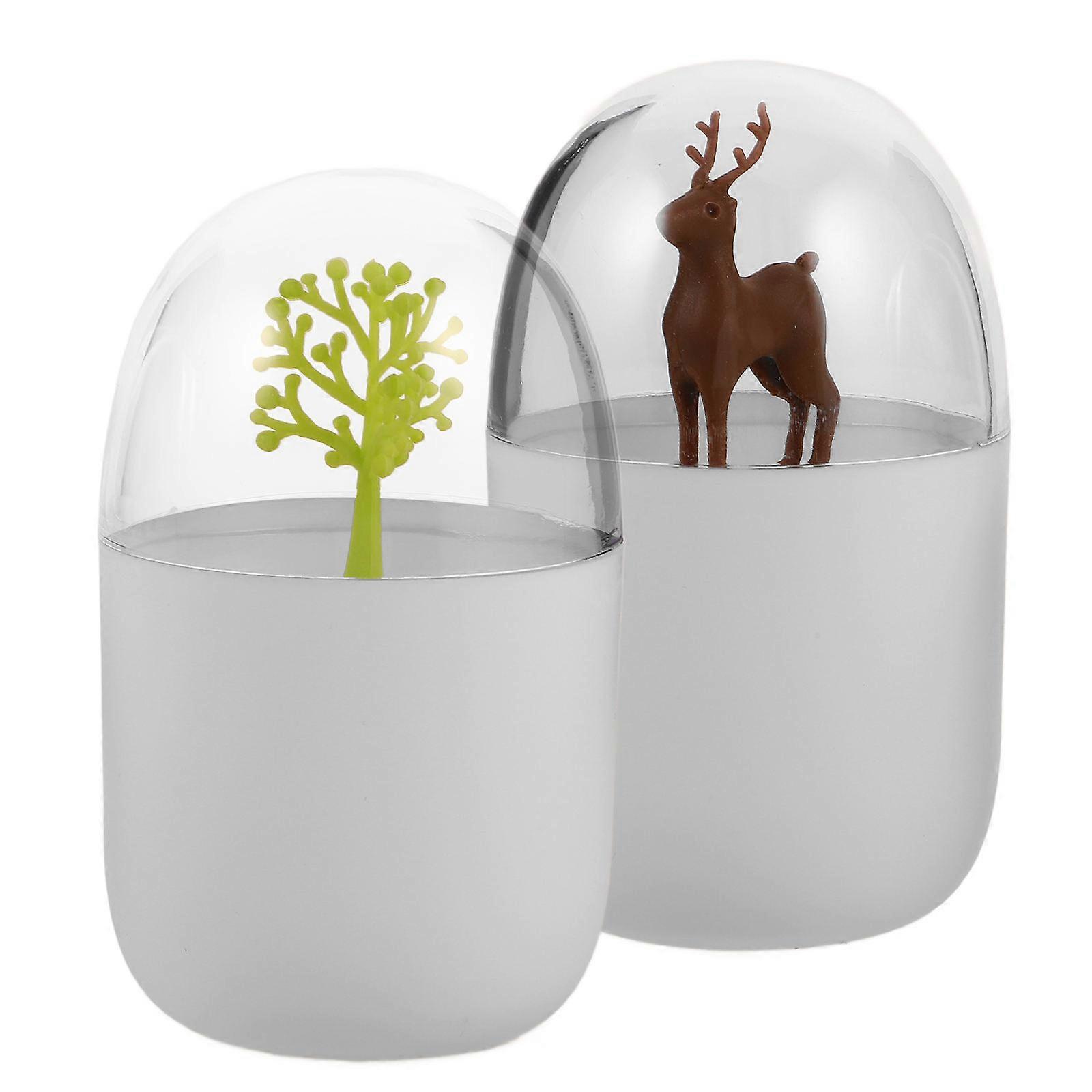 Cotton Swab Container Storage Box for Storage Use 8Pcs Portable