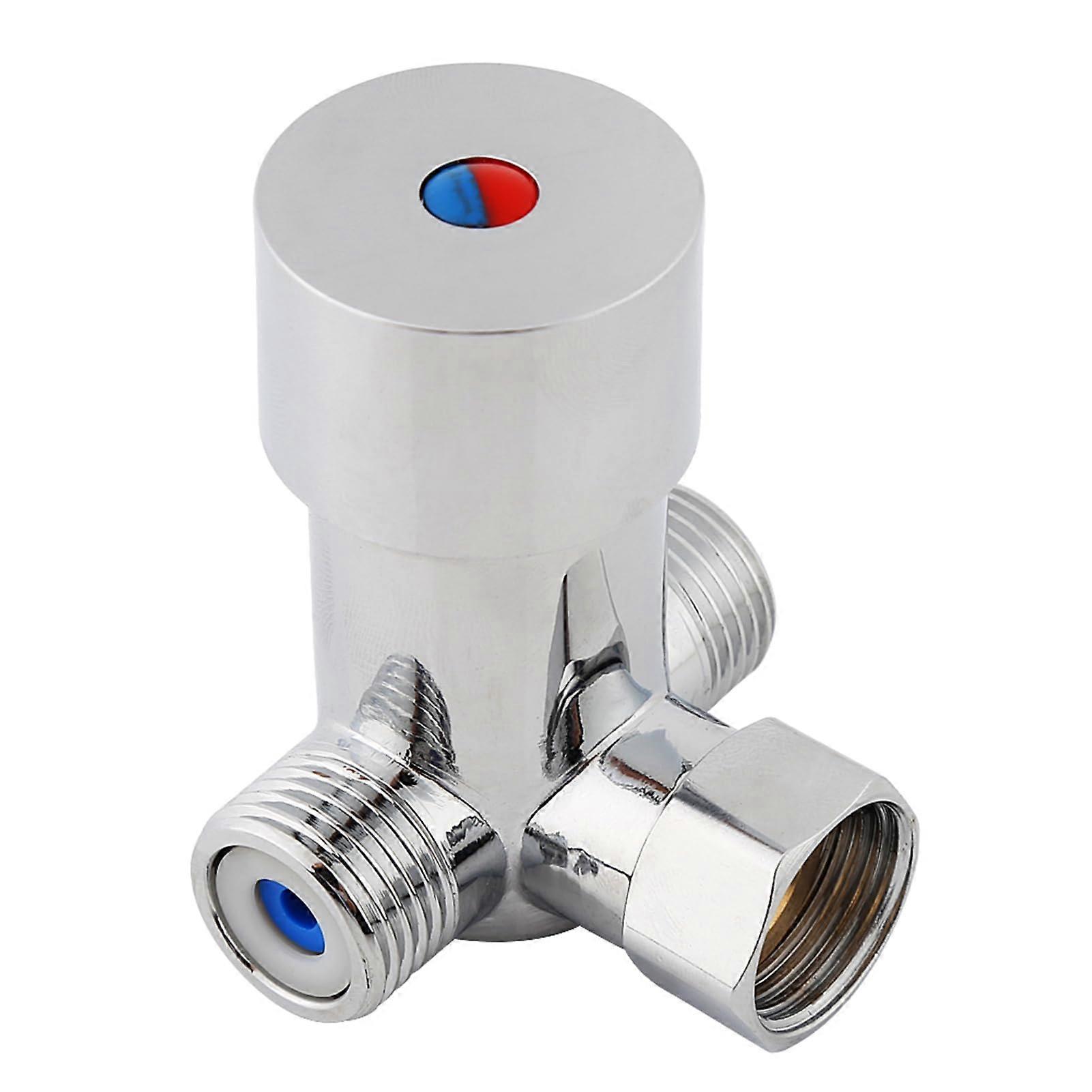 G1/2 Thermostatic Mixing Valve for Automatic Faucets, Brass Hot and Cold Water Temperature Controller
