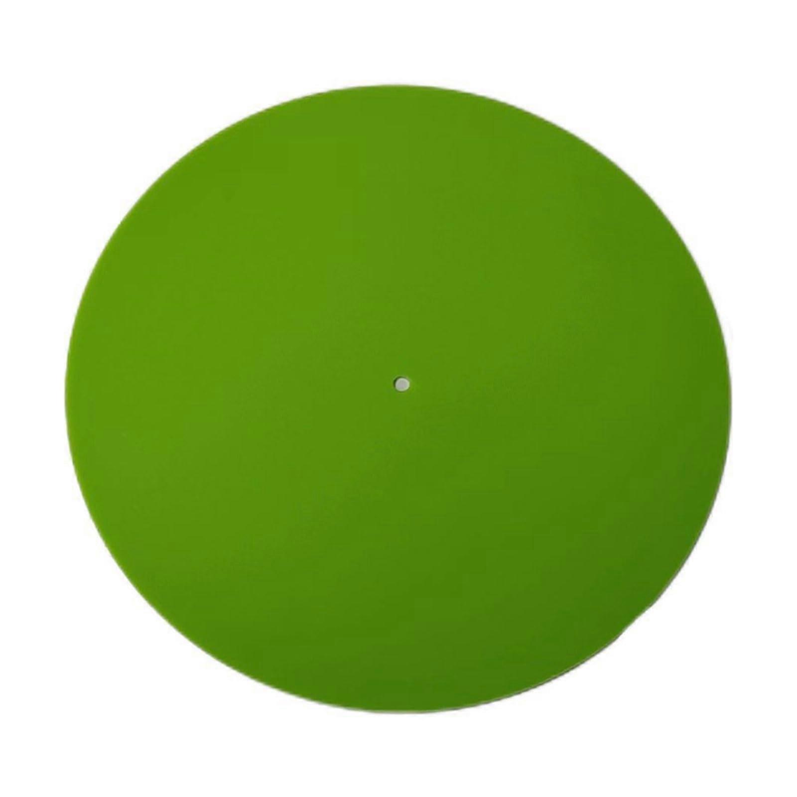 Turntable Mat Non Slip Acrylic For Turntables Platter Anti Static Green Record Player Compatible