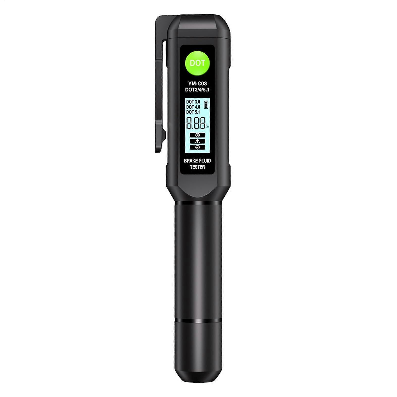 Precision Digital Brake Fluid Tester with Accurate Moisture Detection for Automotive Maintenance