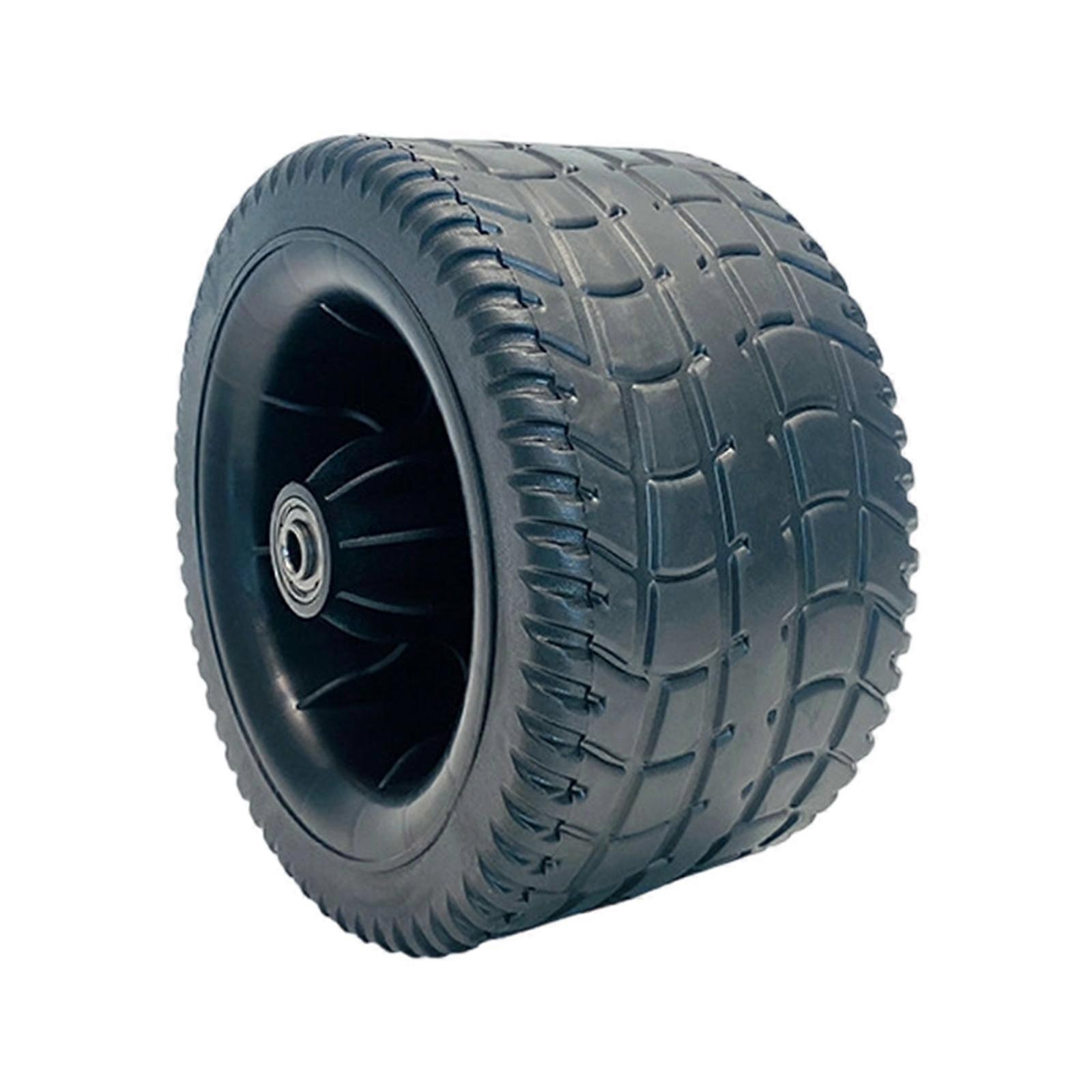 Wagon Cart Wheel Punctureproof 7 inch Multipurpose Solid Tire Caster Camping