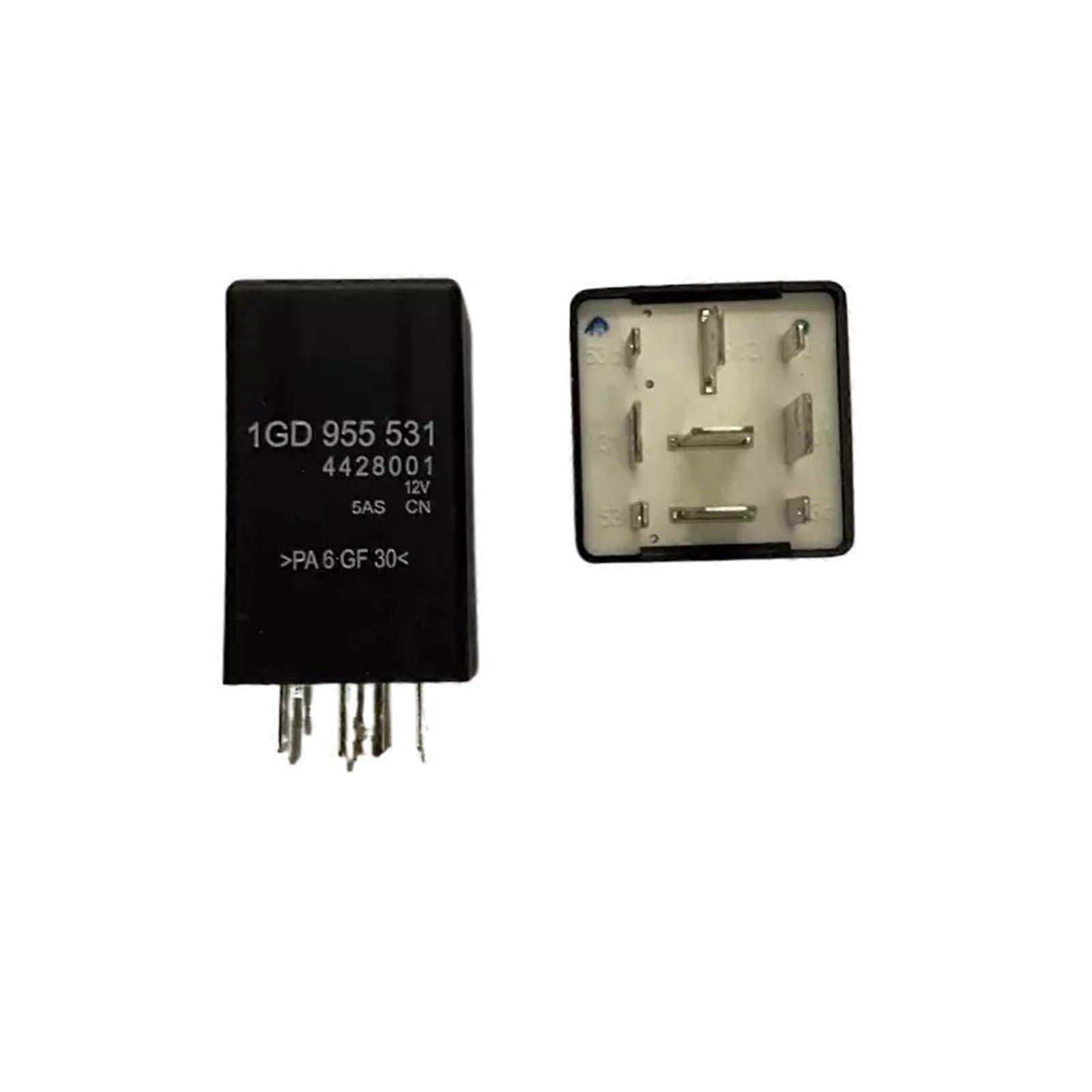 1pcs 1GD955531 9 Pin 12V Automotive Wiper Relay for Car Windshield Reliable Circuit Control