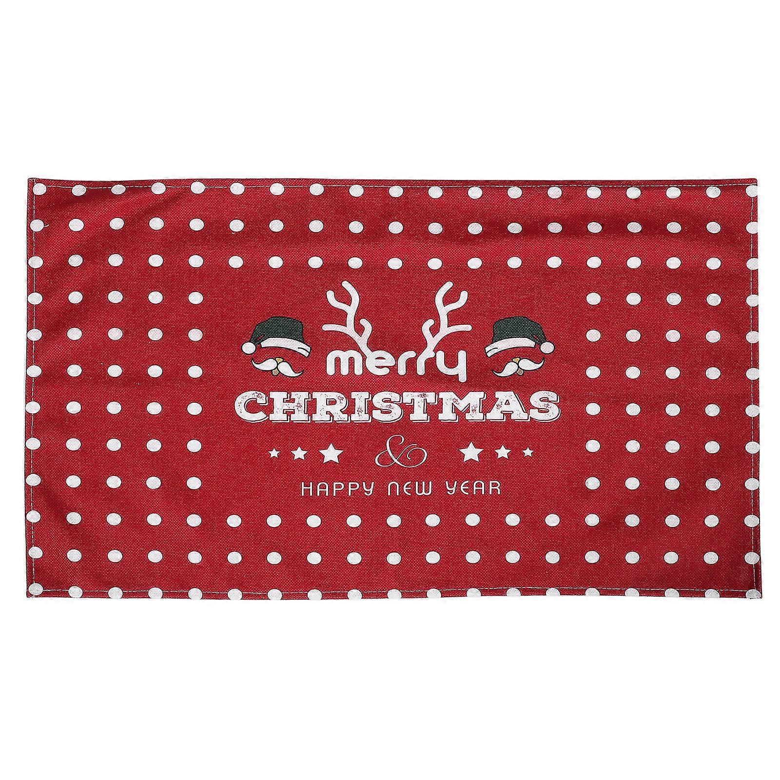 Holiday Tablecloth Rectangle Christmas Table Cover Multi Color Festive Design Protective Function 1Pcs