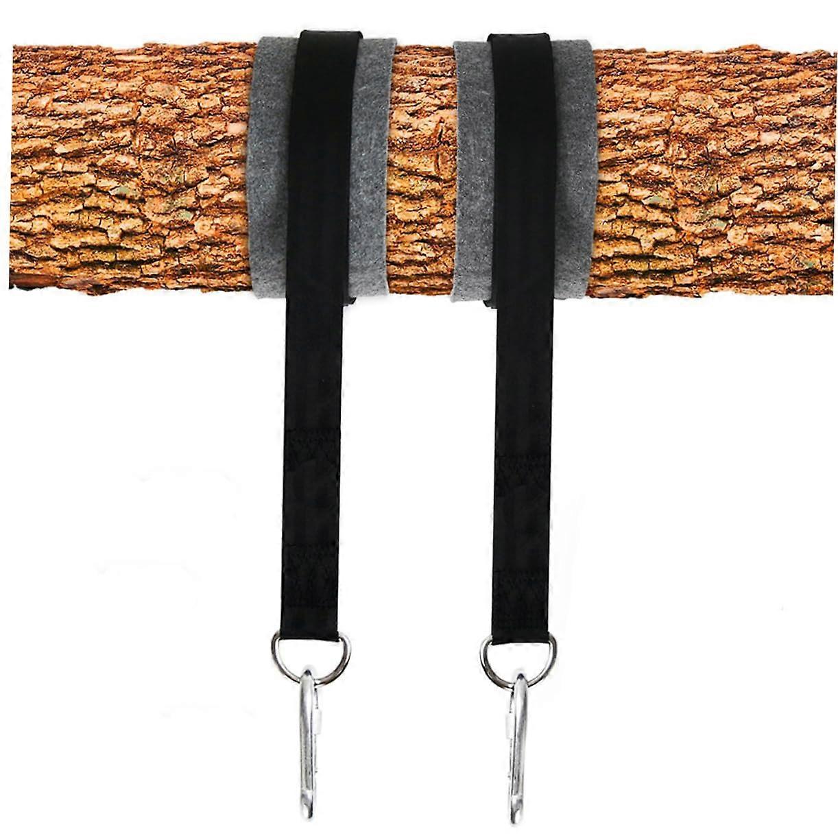 2pcs Heavy Duty Hammock Tree Straps with Thicken Protective Pads for Camping and Easy Tree Setup