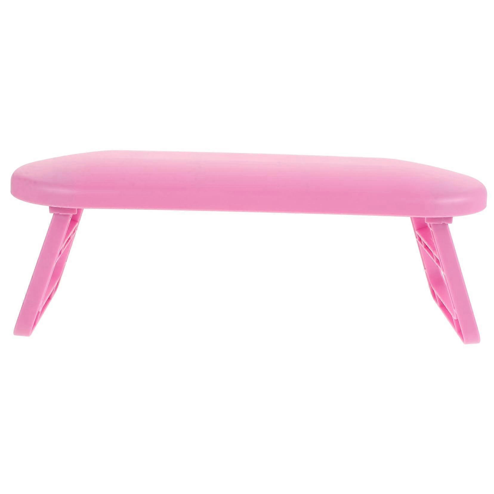 Nail Arm Rest with Ergonomic Wrist Support, Foldable Manicure Hand Rest, Pink, SpaceSaving Design