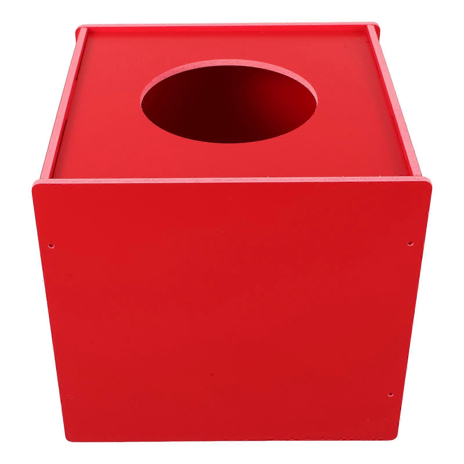 Red Box for Storage Use Raffle Ticket Collection