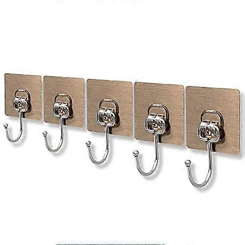 10PCS Transparent SelfAdhesive Kitchen Hooks, Heavy Duty No Drilling Wall Hooks
