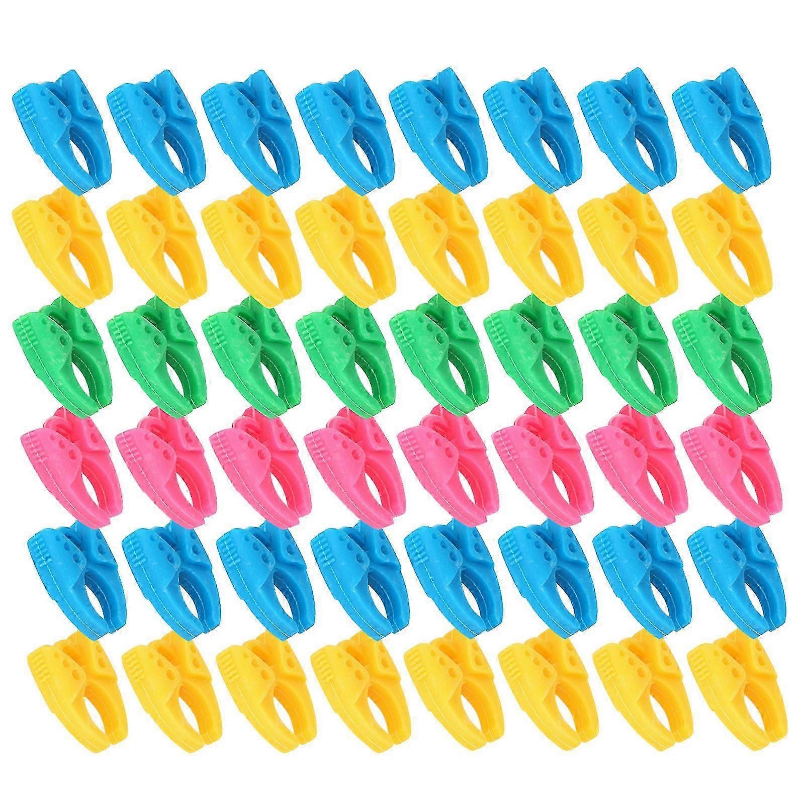 48Pcs Clamp Thread Saver Organizing Silicone Bobbin Clip Spool Sewing Accessories