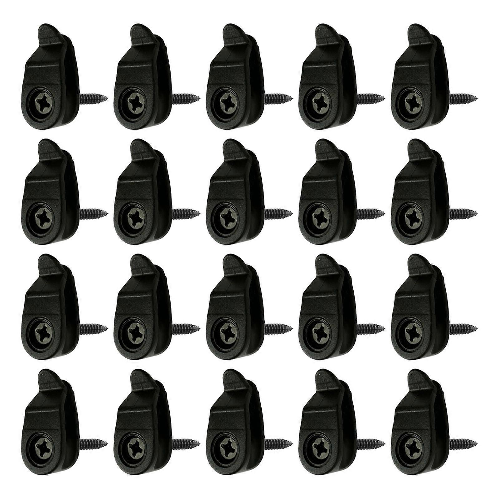 20PCS Plastic Light Hook Secure Mounting for Outdoor String Lights Christmas Decors Garden Application Anti Fall Feature Multicolor