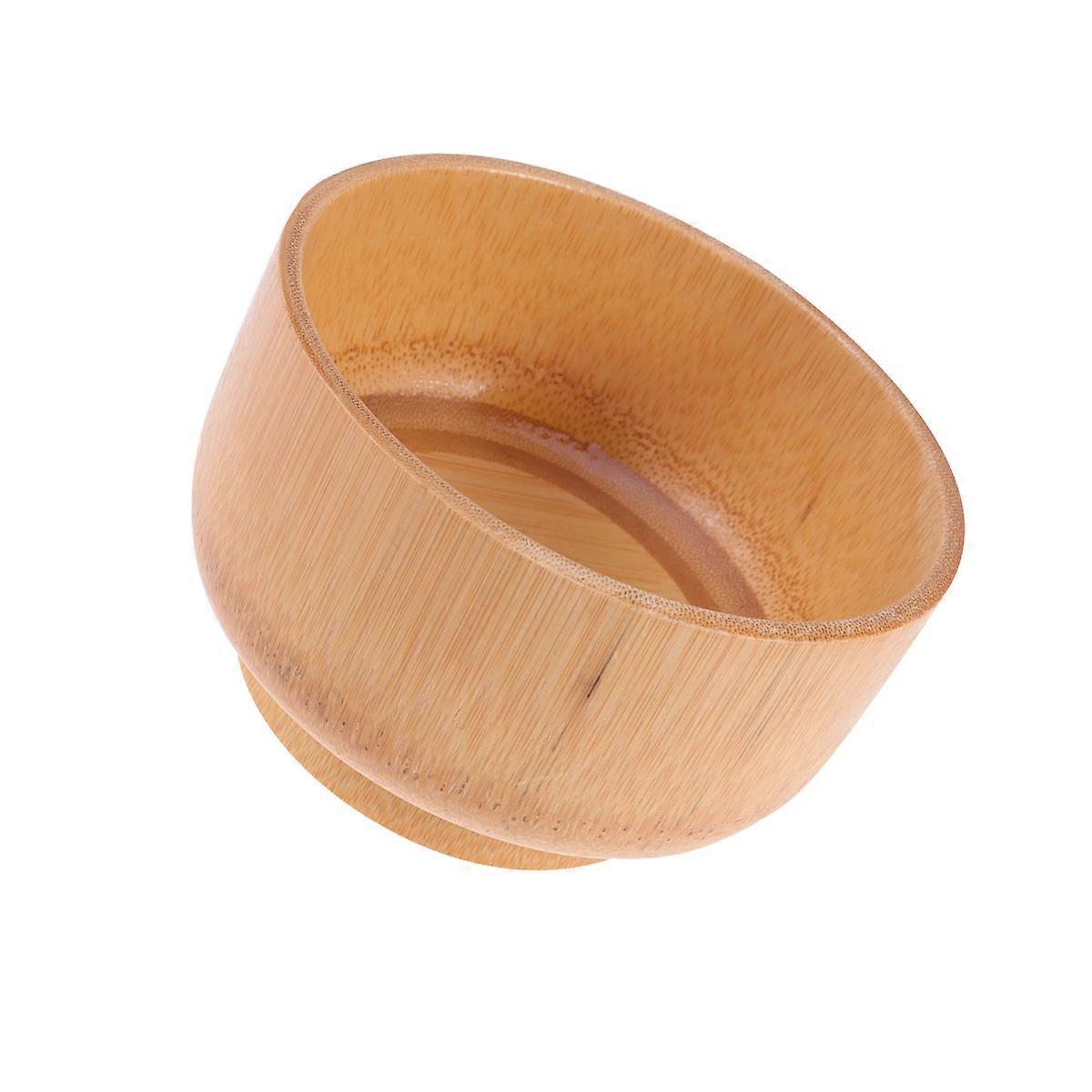 Rustic Bowl Eco Friendly Fiber Tableware Round Shape Simple And Elegant Style Anti Fall 1Pack