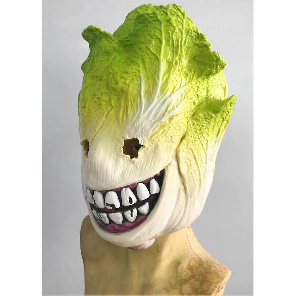 Cabbage Horror Mask Latex Costume Head for Halloween Use