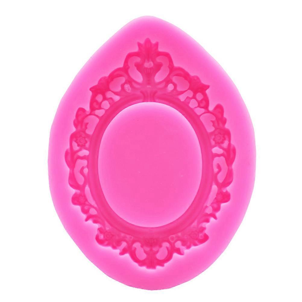 Relief Pattern Silicone Baking Mold for Baking Use Photo Frame Shape