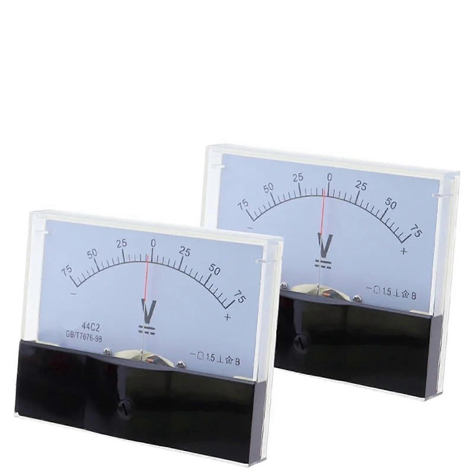 Analog Panel Voltmeter DC Voltage Meter 015V  Accuracy Clear Analog Display Panel Mount