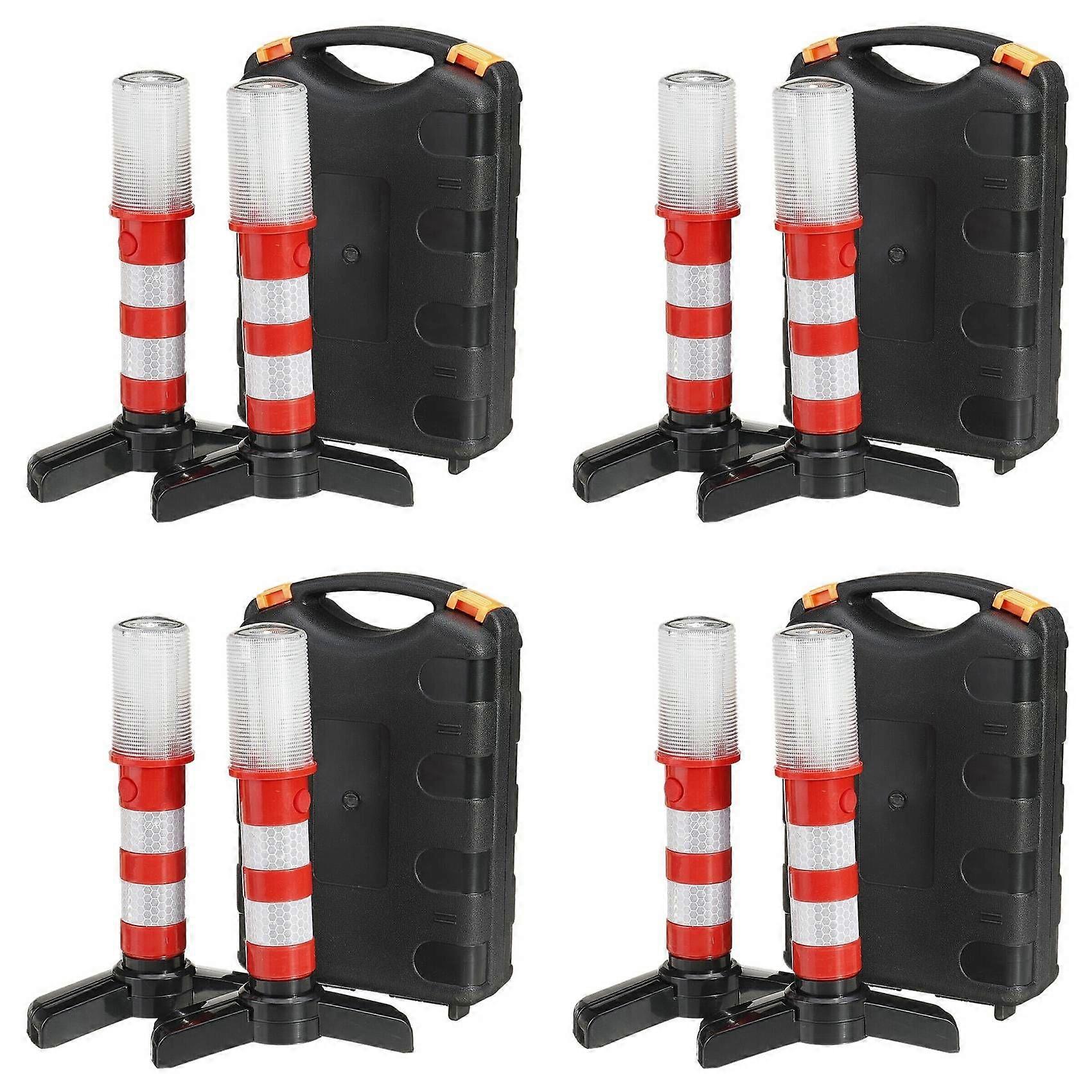 8Pcs LED Emergency Road Flash Flare Roadside Beacon Safety Strobe Warning