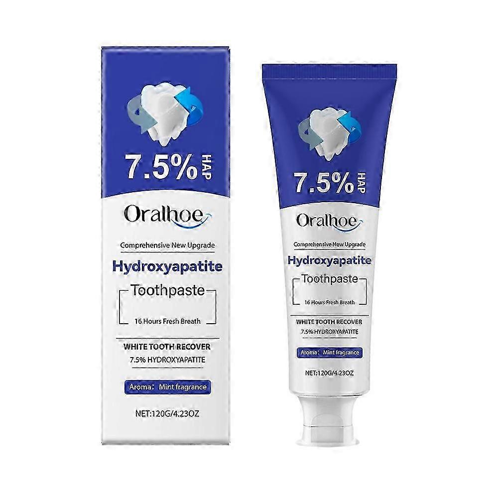 7.5% Hydroxyapatite Toothpaste for Sensitive Teeth, Enamel  and Fluoride Fresh Breath