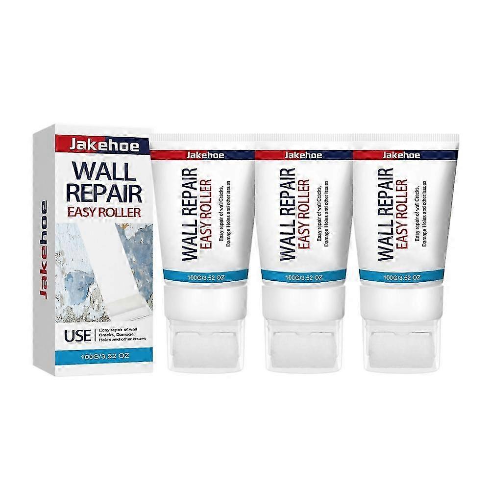 White Wall  Paste with Roller Applicator for Small Holes and Marks, Waterproof Finish