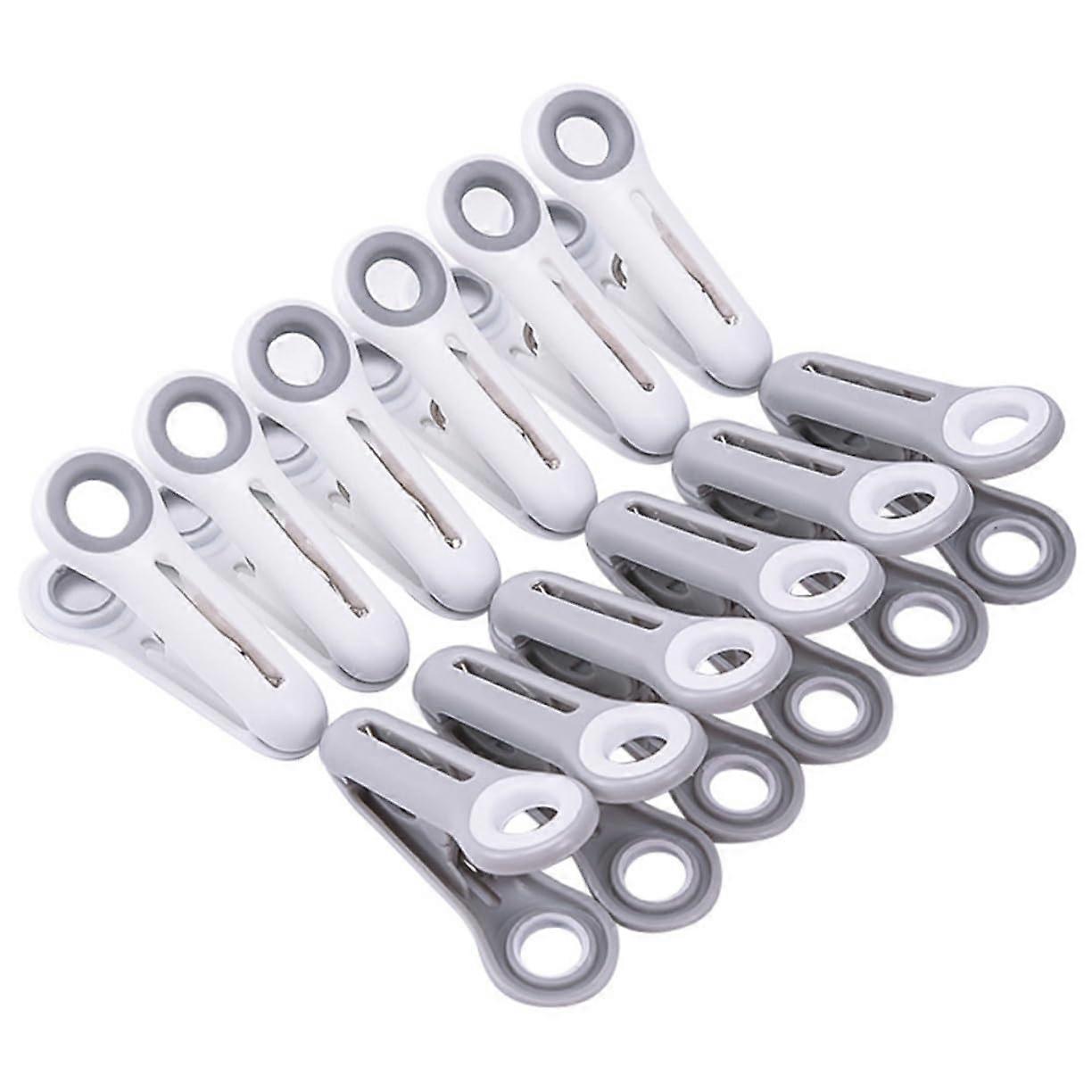 12pcs Large Soft Silicone Clothespins Windproof Clothes Clips for Quilts Blankets Laundry