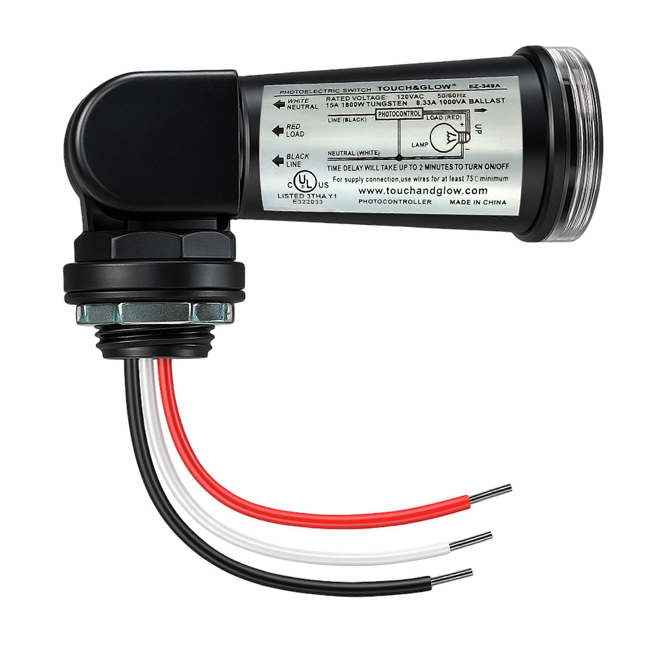 Outdoor Light Sensor Socket IP65 Waterproof Automatic Dusk to Dawn Control for Outdoor Lights