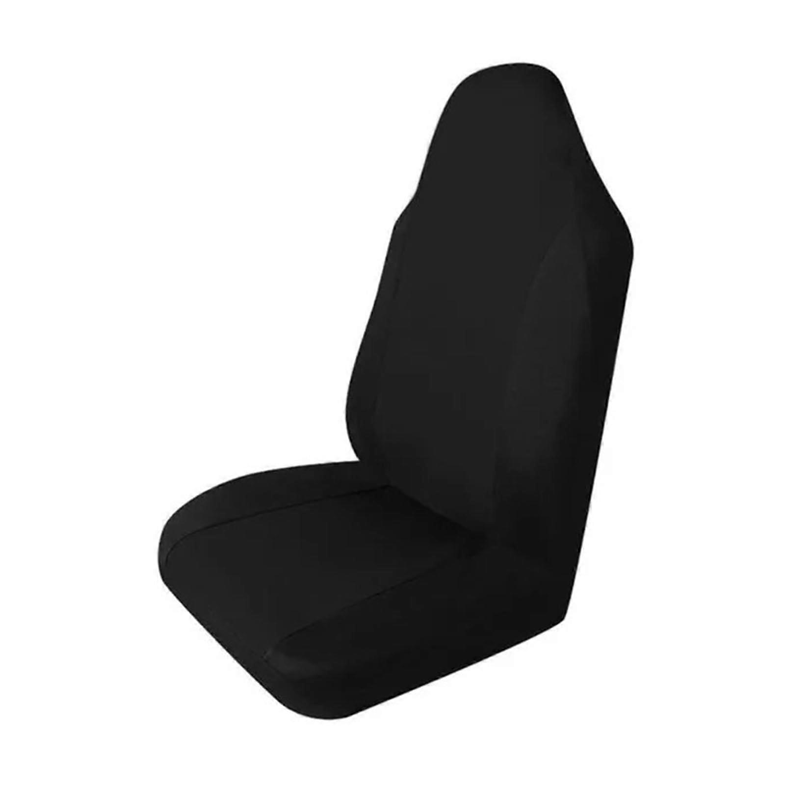 Black Universal Polyester Car Seat Cover Single Piece Full Protector Relieves Driving Fatigue