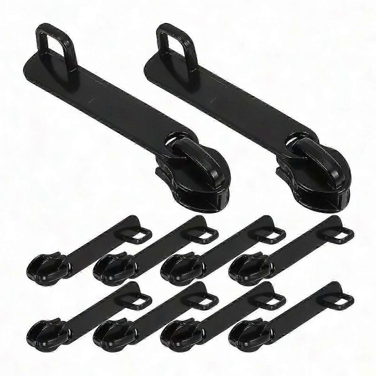 6pcs Nylon Zipper Pulls, Explosion-Proof Luggage Lock Hole Zipper Slider Replacement