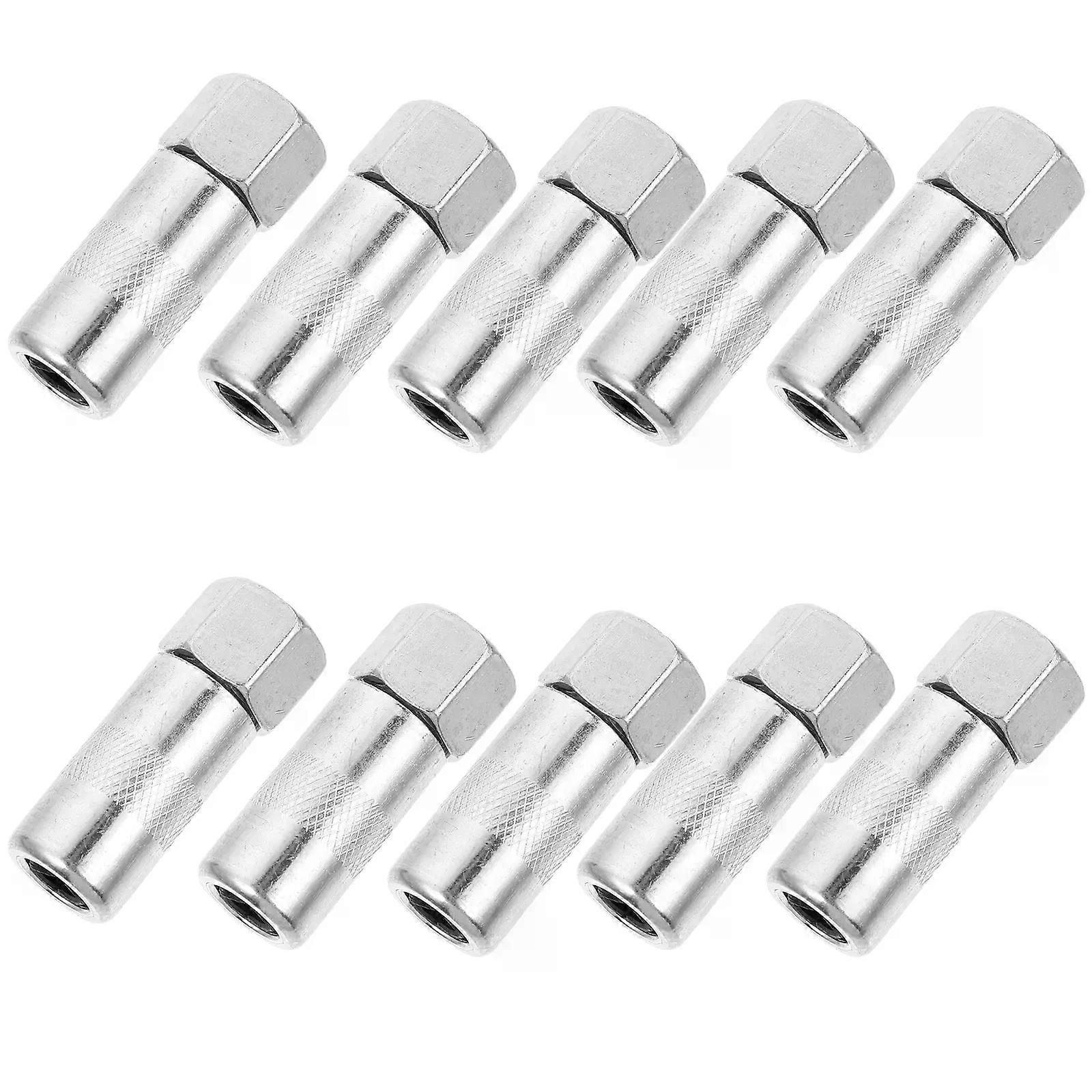 10Pcs Durable 4 Jaw Type Grease Replacement Nozzle Practical Grease TipHigh Hardness Grease Sprayer Coupler