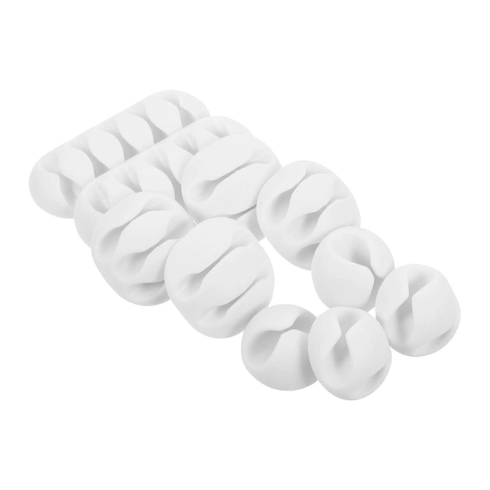 10Pcs Cable Organizer Clips for Desk USB Earphone Network Wires, MultiCable Holder
