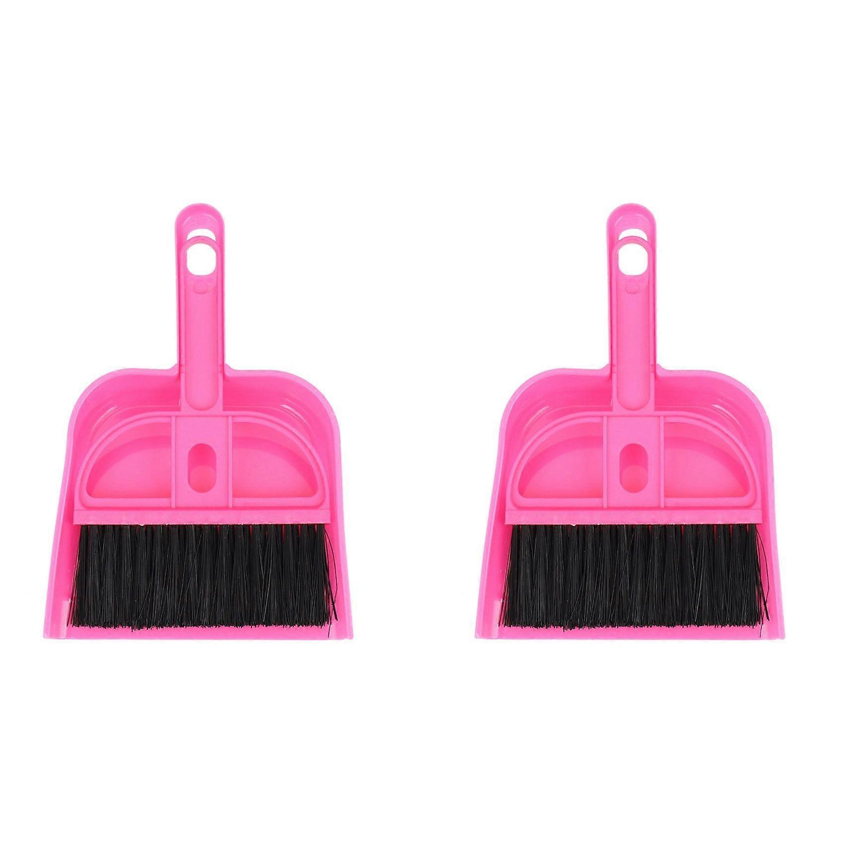 2X Mini Car Keyboard Cleaning Whisk Broom Dustpan Set