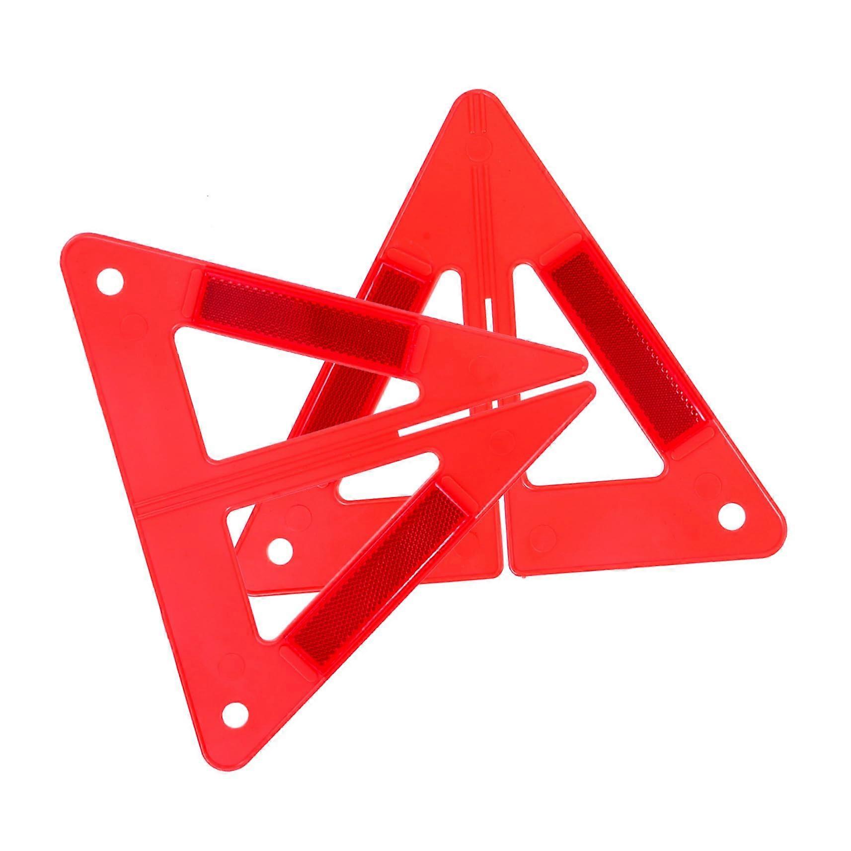 Emergency Roadside Warning Triangle Foldable Reflective Safety Sign for Car Quick Setup and Compact Storage