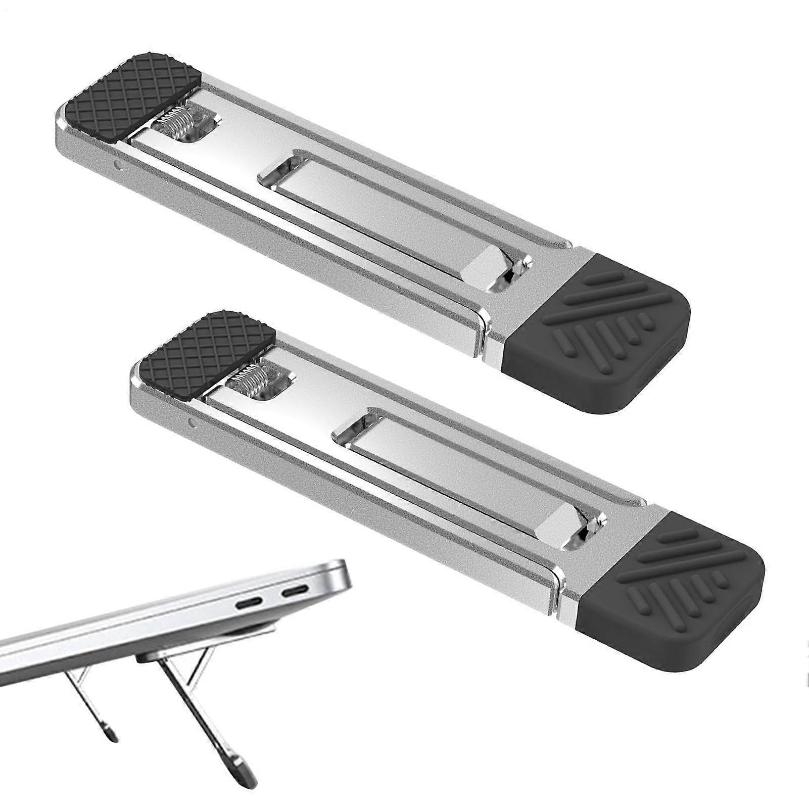 Adjustable Aluminium Laptop Stand Riser with Ergonomic Angle and Foldable Design for Multi Devices